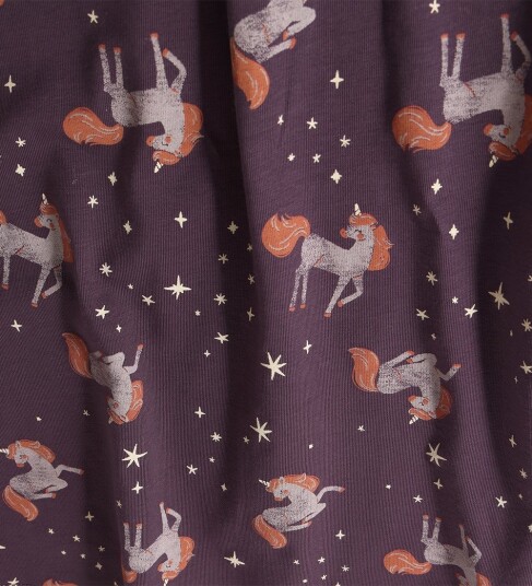 Minymo Nightdress Ls Aop Purple 140