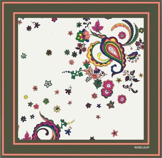 Rebeloup Sarah Zebra Silk Scarf Flerfarget ONE SIZE