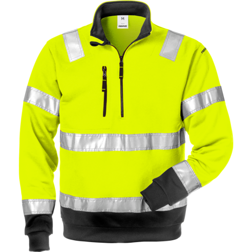 Fristads Sweatshirt 728 Shv, Klass 3 Varsel Gul/svart Xl Fristads Sweatshirt 728 Shv, Klass 3 Varsel Gul/svart Xl