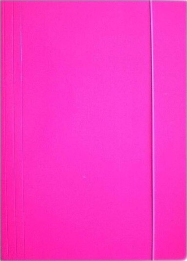 A4 Mappe Med Strikk Glinsende Rosa A4 Mappe Med Strikk Glinsende Rosa