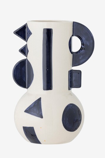 Bloomingville Graphica Vase Blå Bloomingville Graphica Vase Blå