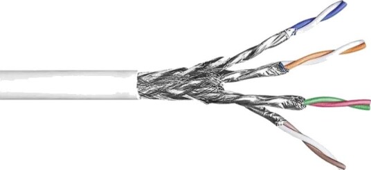 Datakabel Kat6a/7 S/Ftp 500M Hvid 500 Meter