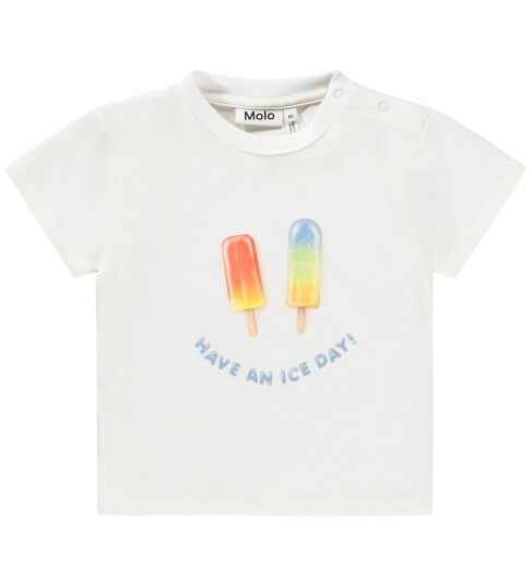 Molo T skjorte Enzo Ice Smil Baby Molo 1 år 80 T skjorte Hvit