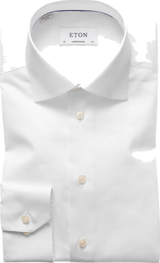 Eton Herre Skjorter Hvit XL,