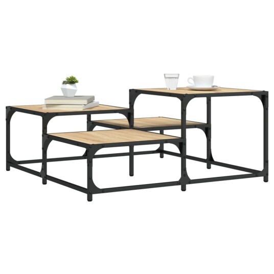 Salongbord sonoma eik 87,5x87,5x40 cm konstruert tre 8721012195257 Salongbord sonoma eik 87,5x87,5x40 cm konstruert tre 8721012195257