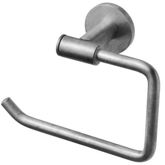 Tapwell Ta235 Toalettrullholder Vegghengt U/lokk Brushed Black Chrome