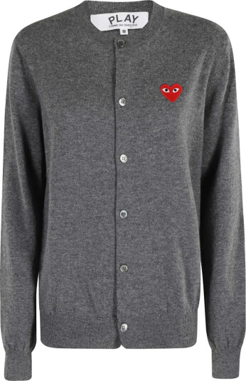 Comme des Garçons Play Dame Strikkevarer Grå M,