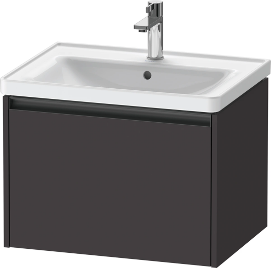 Duravit Ketho.2 Servantskap 1 Skuff 634x455 mm Grafitt Matt