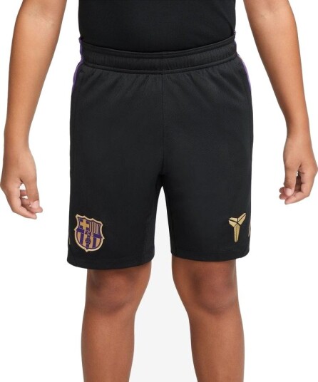 Barcelona Treningsshorts Dri fit Strike   Svart/lilla/metallisk Gull Barn   Nike størrelse L: 147 158 cm