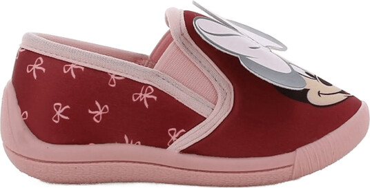 Minnie Mouse Girls Houseshoes Burgundy 25 Minnie Mouse Girls Houseshoes Burgundy 25