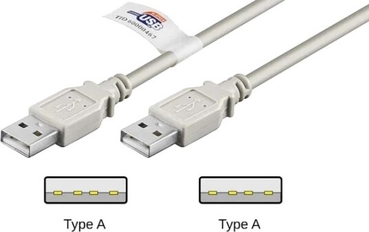 Pro USB A USB A 1.8m Grå
