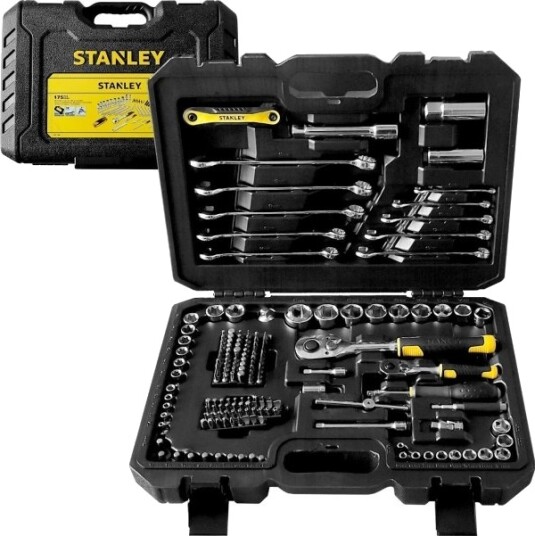 Stanley Nøkkelsett 175 Deler 1/4" 1/2" STMT17380 1