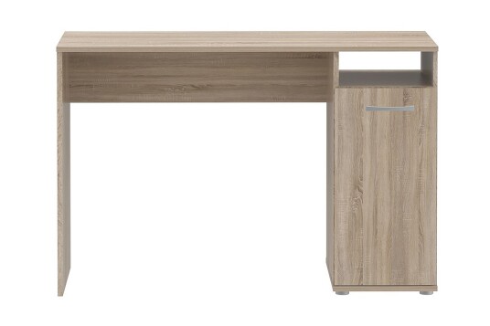 Skrivebord Trerank 110 cm med Oppbevaring Skap + Hylle Brun