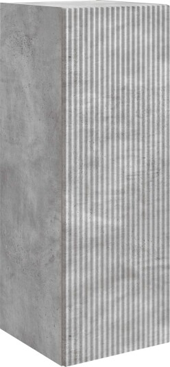 vidaXL Vegghengt skap Betonggrå 33 x 34,5 x 90 cm Konstruert tre