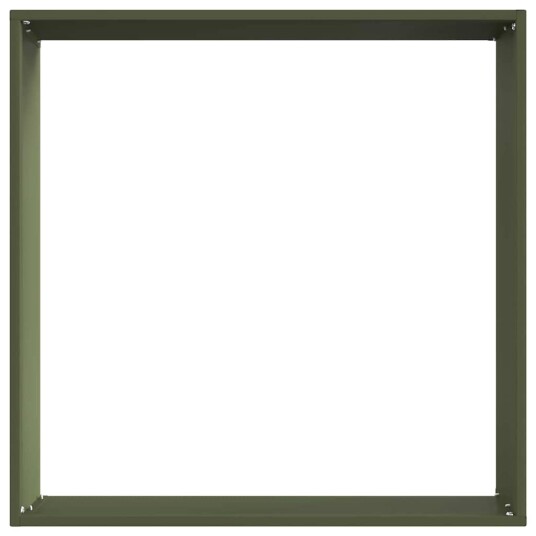 vidaXL Gjerdekant 6 pcs Olivengrønn 50 x 50 x 13 cm Stål vidaXL Gjerdekant 6 pcs Olivengrønn 50 x 50 x 13 cm Stål