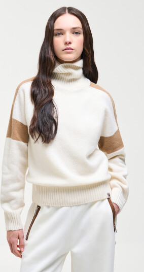 Colmar Bicolour Turtleneck Beige XS