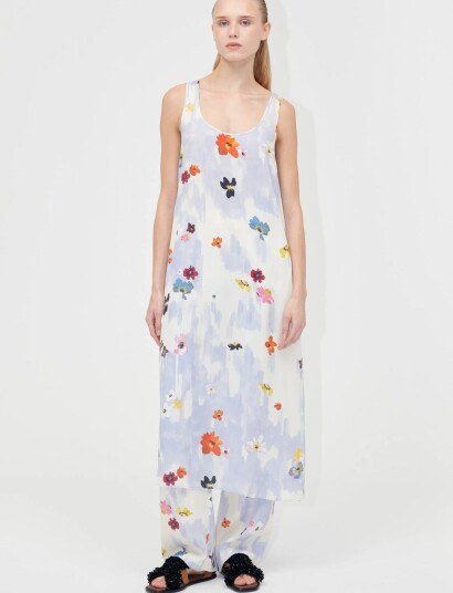 STINE GOYA 2263 Dry Viscose Tank Long Dress Purple L STINE GOYA 2263 Dry Viscose Tank Long Dress Purple L