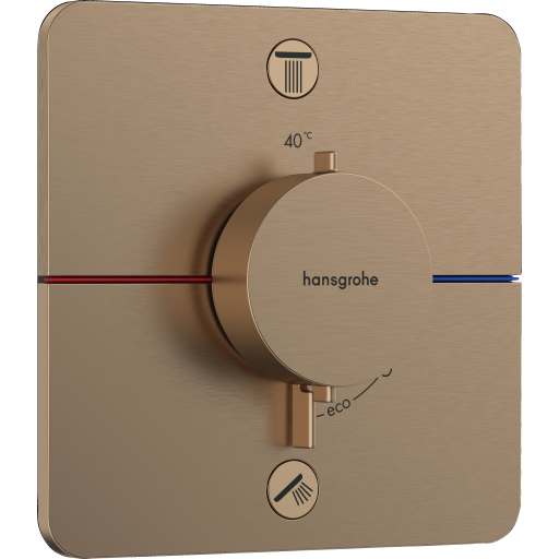 Hansgrohe ShowerSelect Comfort Q dusjbatteri, bronse
