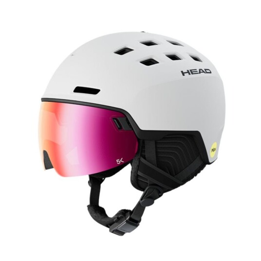 Head Radar 5K MIPS Skihjelm med Visir White 52-55cm Head Radar 5K MIPS Skihjelm med Visir White 52-55cm