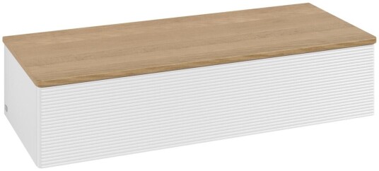 Villeroy & Boch Villeroy & Boch Antao Sideskap 120x50x26,8 cm u/lys Hvit Høyglans/Eik Villeroy & Boch Villeroy & Boch Antao Sideskap 120x50x26,8 cm u/lys Hvit Høyglans/Eik