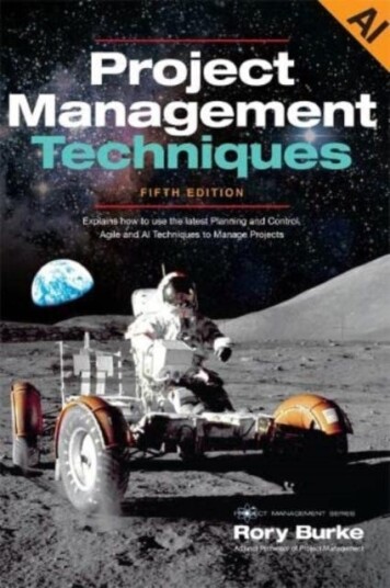 Project Management Techniques 5ed Av Rory Burke