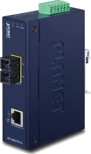 Planet IFT802TS15 fibermedieomformer 100Mb SC 15 km