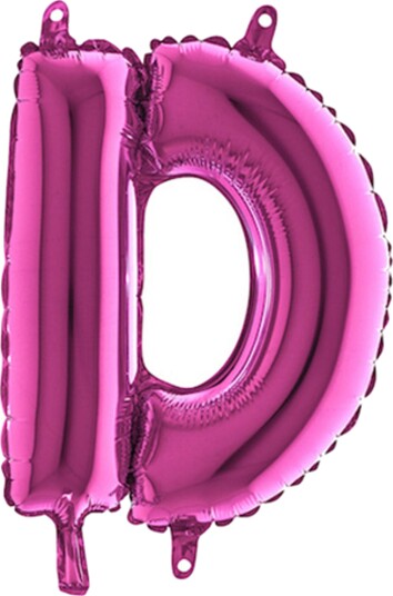 Ballongkungen Bokstavballong Mini Rosa Bokstav D 14231F