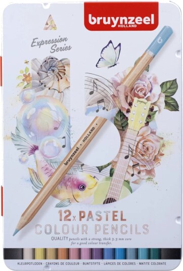 Bruynzeel Fargeblyanter Bruynzeel Pastell 12stk