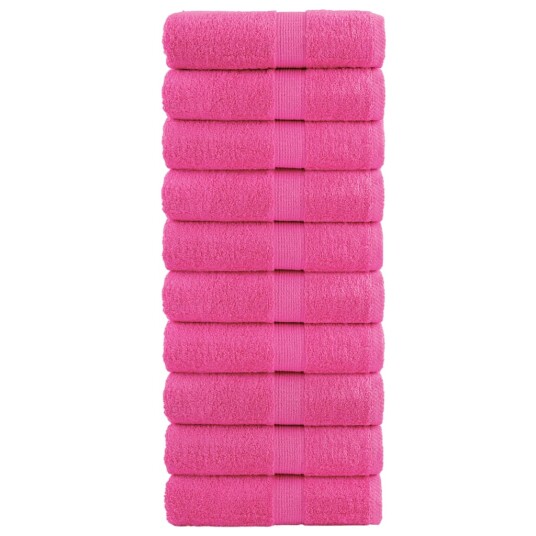 Premium gjestehåndklær SOLUND 10 stk rose 30x50cm 600 g/m2 Premium gjestehåndklær SOLUND 10 stk rose 30x50cm 600 g/m2