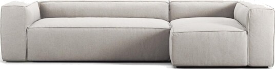 Decotique Grand 4 Seters Sofa Divan Høyre Moonwhite