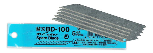 NT CUTTER Knivblad BD-100 5/sett