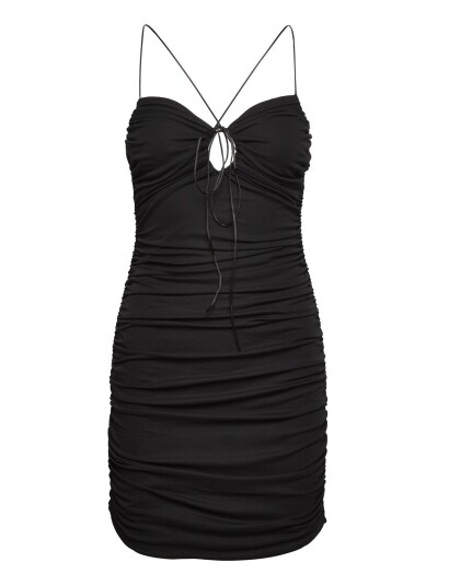 Mango | Cut Out Ruched Dress | 23