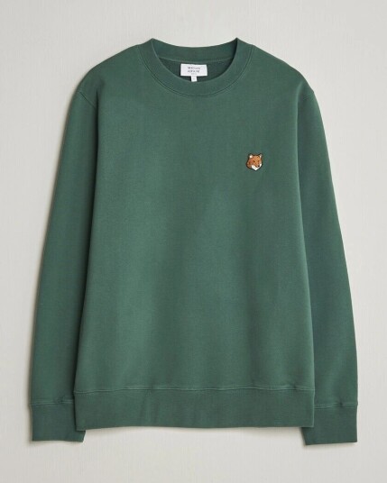 Maison Kitsuné Fox Head Sweatshirt Bottle Green