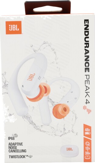 JBL Endurance PEAK 4 True Wireless Sport Earbuds White JBL Endurance PEAK 4 True Wireless Sport Earbuds White