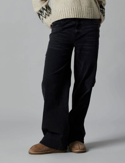 LMTD Nlfbett Dnm Nw R Wide Pant Noos Grey 134