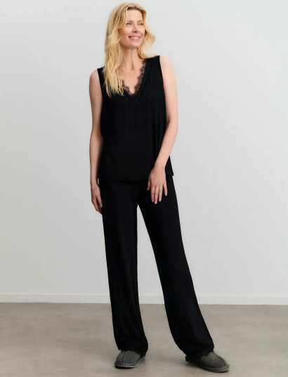 Rosemunde Rhbiarritz Jersey Night Set - Black - M Rosemunde Rhbiarritz Jersey Night Set - Black - M