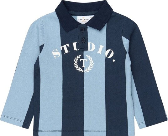 The New Genser Polo TnstViro Navy Blazer Striped The New 5 år (110) Genser Blå Lyseblå Marineblå