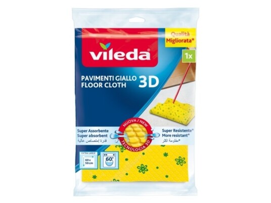 Vileda 4003790000126 Polyester Polypropylen Pp Viskose Gult Maskin Vask 60 °C 590 Mm 500 Mm Vileda 4003790000126 Polyester Polypropylen Pp Viskose Gult Maskin Vask 60 °C 590 Mm 500 Mm