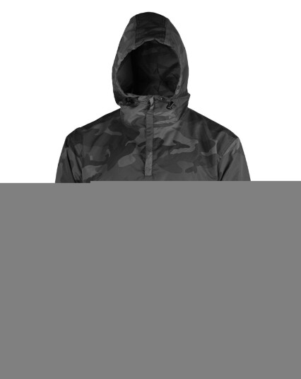 Mil Tec Combat sommeranorakk i mørk camouflage Svart Oliven Brun