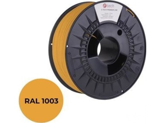 Filament 3D C-Tech Premium Line Pla Ral1003 1,75Mm 1Kg Signal Yellow