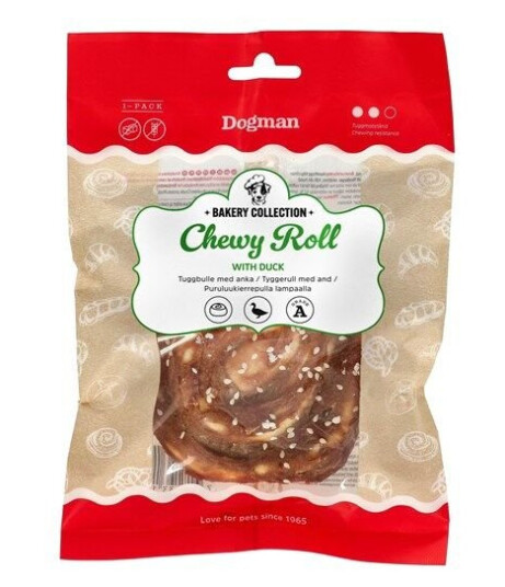 Dogman Chewy Roll Duck