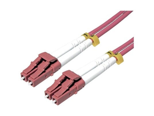 Roline Roline Fiberoptisk Kabel 50/125M Om4 Lc/Lc Stålflettet Lsoh Lilla 7 M