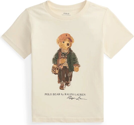 Ralph Lauren Kids Polo Bear Cotton Jersey Tee Cream 3 Ralph Lauren Kids Polo Bear Cotton Jersey Tee Cream 3
