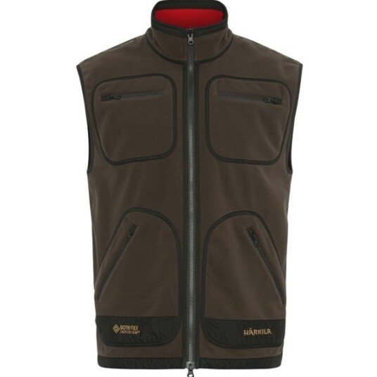 Härkila Kamko Fleece Väst Brown/Red 3XL Härkila Kamko Fleece Väst Brown/Red 3XL
