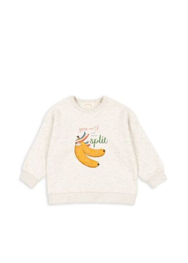 Konges Sløjd Loupy Lou genser til barn off white melange
