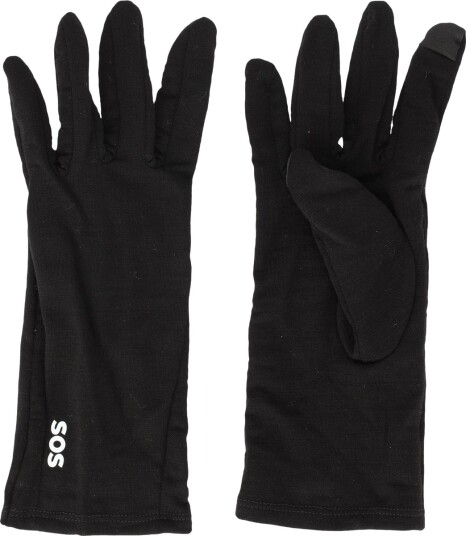 SOS Lofoten Wool Liner Hansker Svart 10