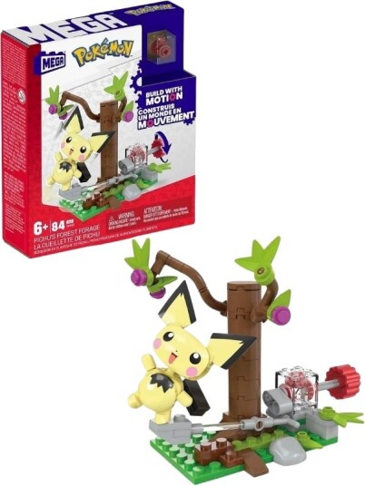 Pokémon Mega Pichu'S Forest Forage Byggesett 84 Deler