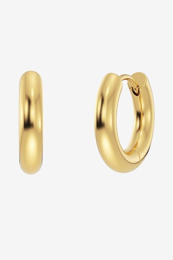 Edblad Øredobber Chunky Hoops S Gull