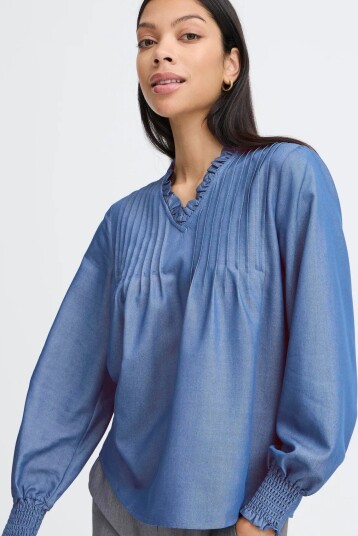 b.young Byxkaoru Vneck Blouse   Blue   36