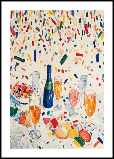 Vibrant Celebration Plakat / 21x30cm